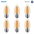 Philips LED Classic Amber Glass B11 Dimmable Filamant Light Bulb