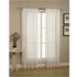 2-Piece Solid White Sheer Window Curtains