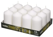 Pillar Candles White 12Pk